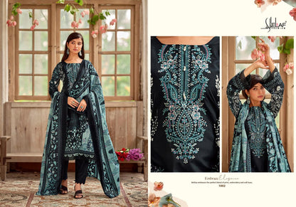 Asrajofa Vol 4 Elaf Cotton Karachi Salwar Suits Exporter India