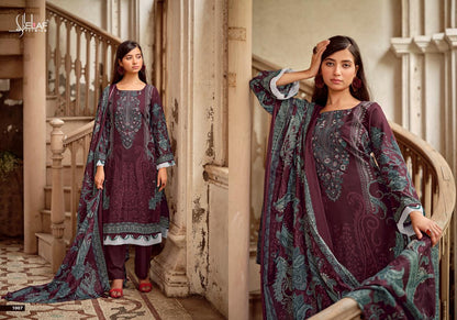 Asrajofa Vol 4 Elaf Cotton Karachi Salwar Suits Exporter India