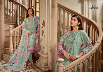 Asrajofa Vol 4 Elaf Cotton Karachi Salwar Suits Exporter India