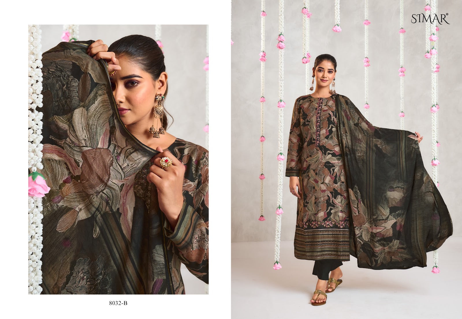 Astitva 8032 Simar Viscose Muslin Pant Style Suits Wholesaler Gujarat