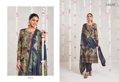Astitva 8032 Simar Viscose Muslin Pant Style Suits Wholesaler Gujarat