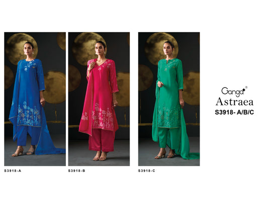 Astraea 3918 Ganga Plazzo Style Suits Wholesaler Gujarat