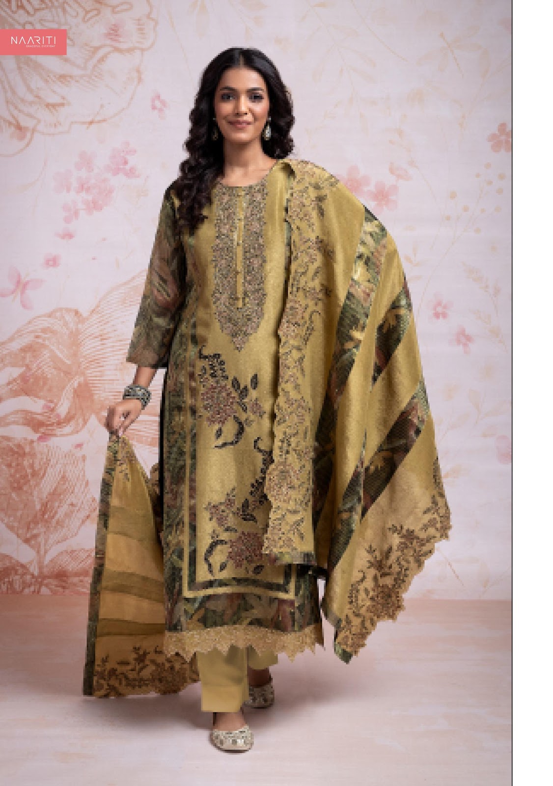Asvah Naariti Tissue Pant Style Suits Exporter India