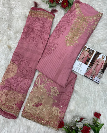 At-210 Ef Amrutvela Viscose Muslin Pakistani Salwar Suits Wholesaler
