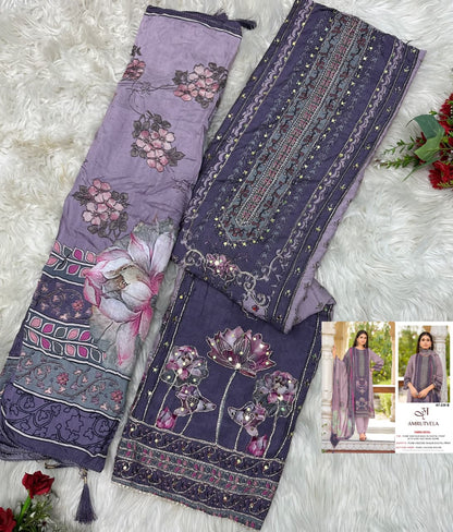 At-239 Amrutvela Viscose Muslin Pakistani Readymade Suits Wholesale Price
