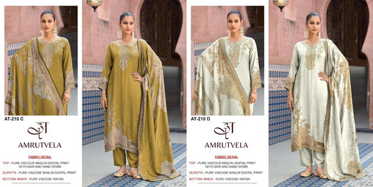 At 210 Cd Amrutvela Viscose Muslin Pakistani Salwar Suits Exporter Ahmedabad