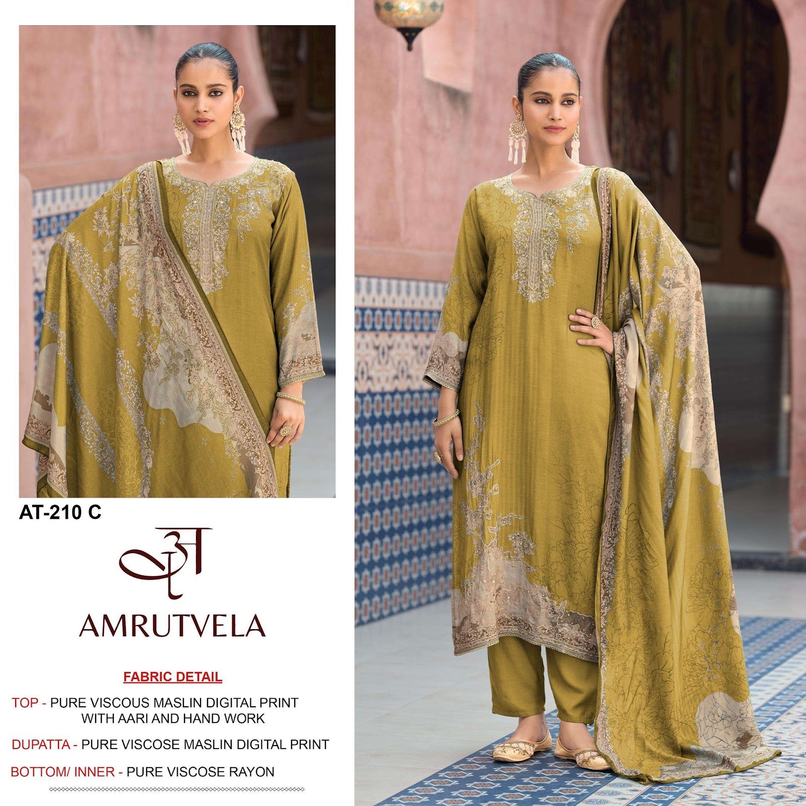 At 210 Cd Amrutvela Viscose Muslin Pakistani Salwar Suits Exporter Ahmedabad