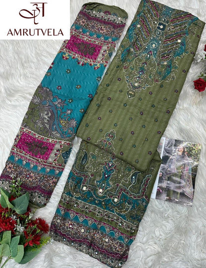 At 231 Amrutvela Viscose Muslin Pakistani Salwar Suits Wholesaler Ahmedabad