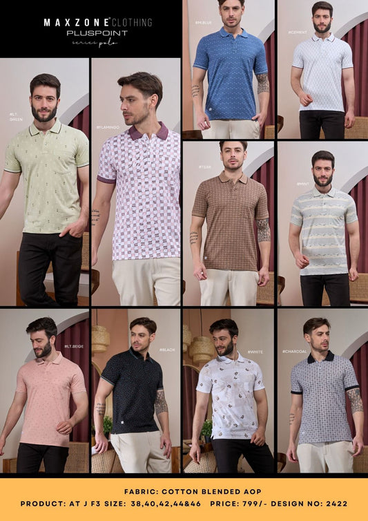 At J F3 Dn 2422 Maxzone Clothing Cotton Mens Tshirts Exporter
