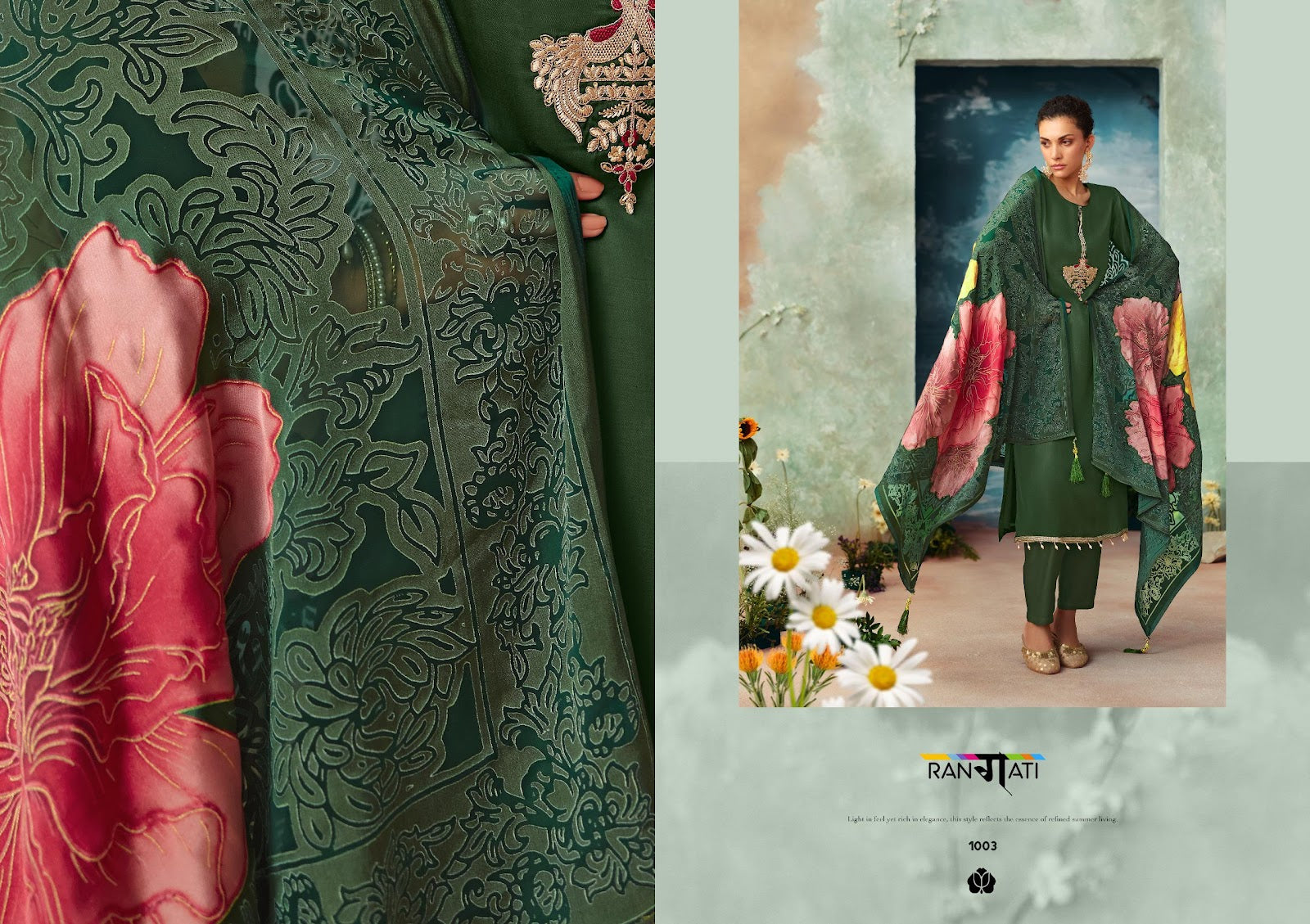 Ather Rangati Prints Gaji Silk Pant Style Suits Wholesale Price
