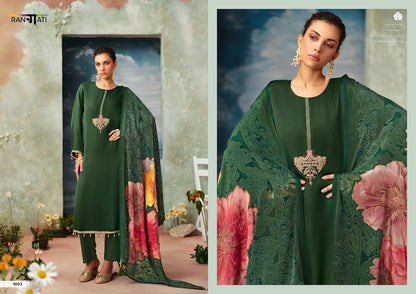 Ather Rangati Prints Gaji Silk Pant Style Suits Wholesale Price