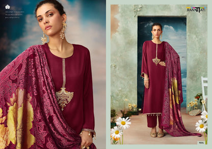 Ather Rangati Prints Gaji Silk Pant Style Suits Wholesale Price