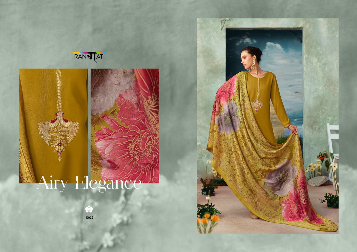 Ather Rangati Prints Gaji Silk Pant Style Suits Wholesale Price