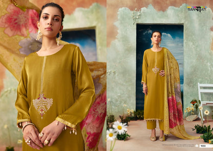 Ather Rangati Prints Gaji Silk Pant Style Suits Wholesale Price