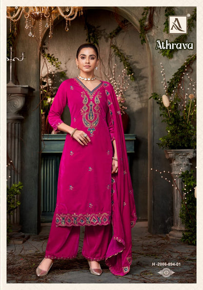 Athrava Alok Velvet Suits Exporter