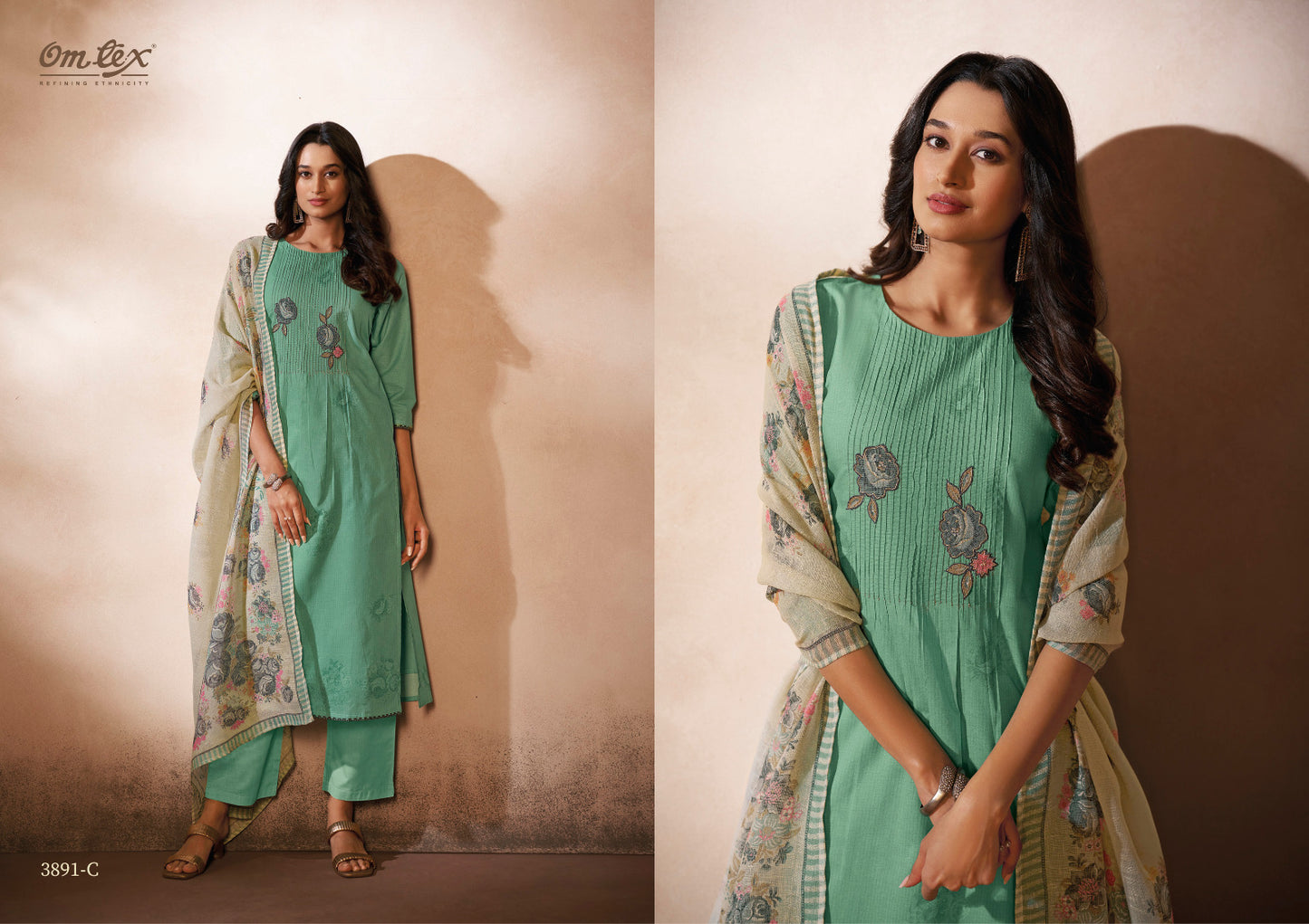 Atisha Omtex Lawn Cotton Pant Style Suits