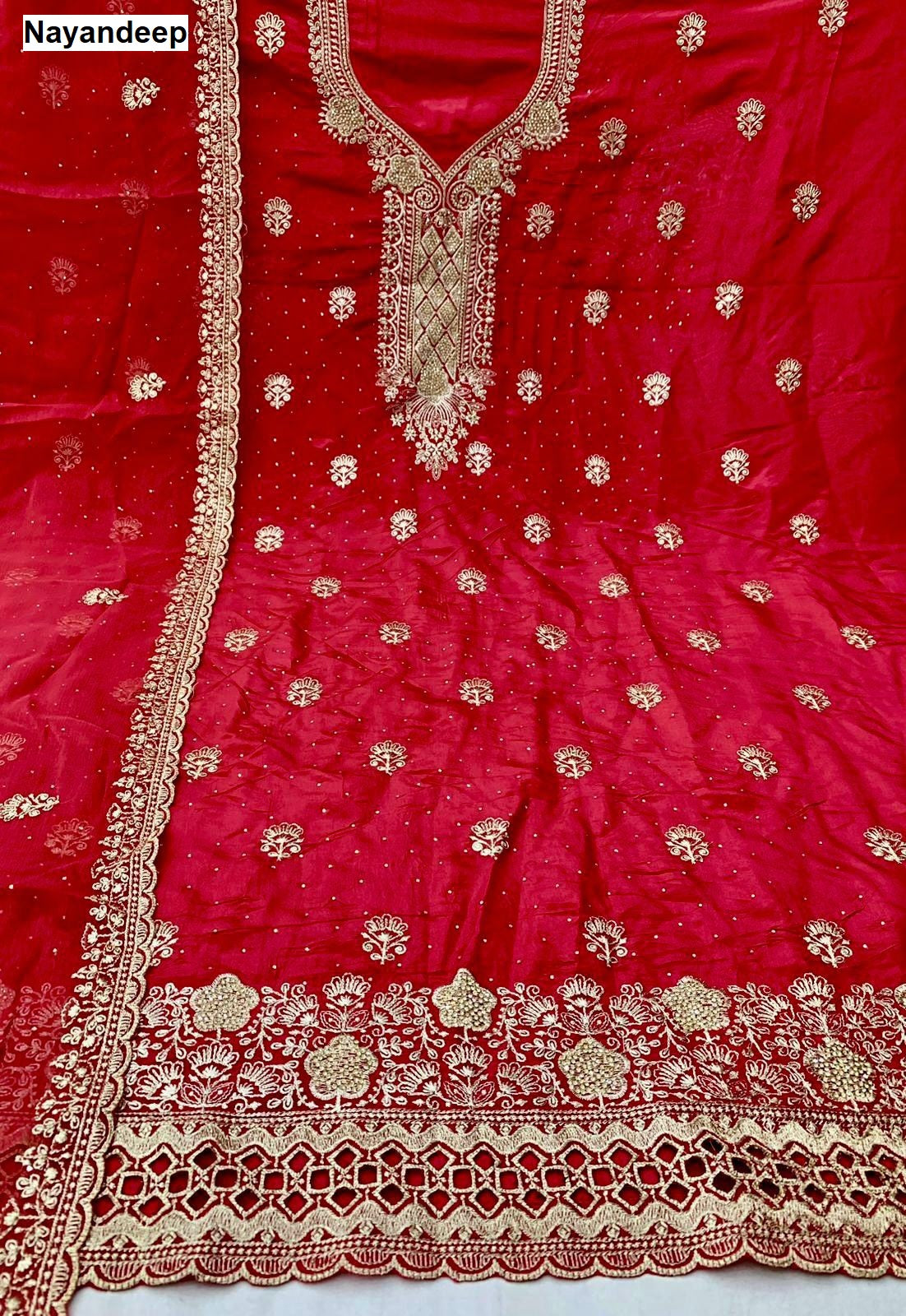 Atm Card Nayandeep Organza Salwar Suits Wholesaler Gujarat