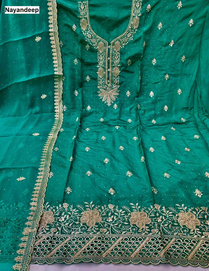 Atm Card Nayandeep Organza Salwar Suits Wholesaler Gujarat