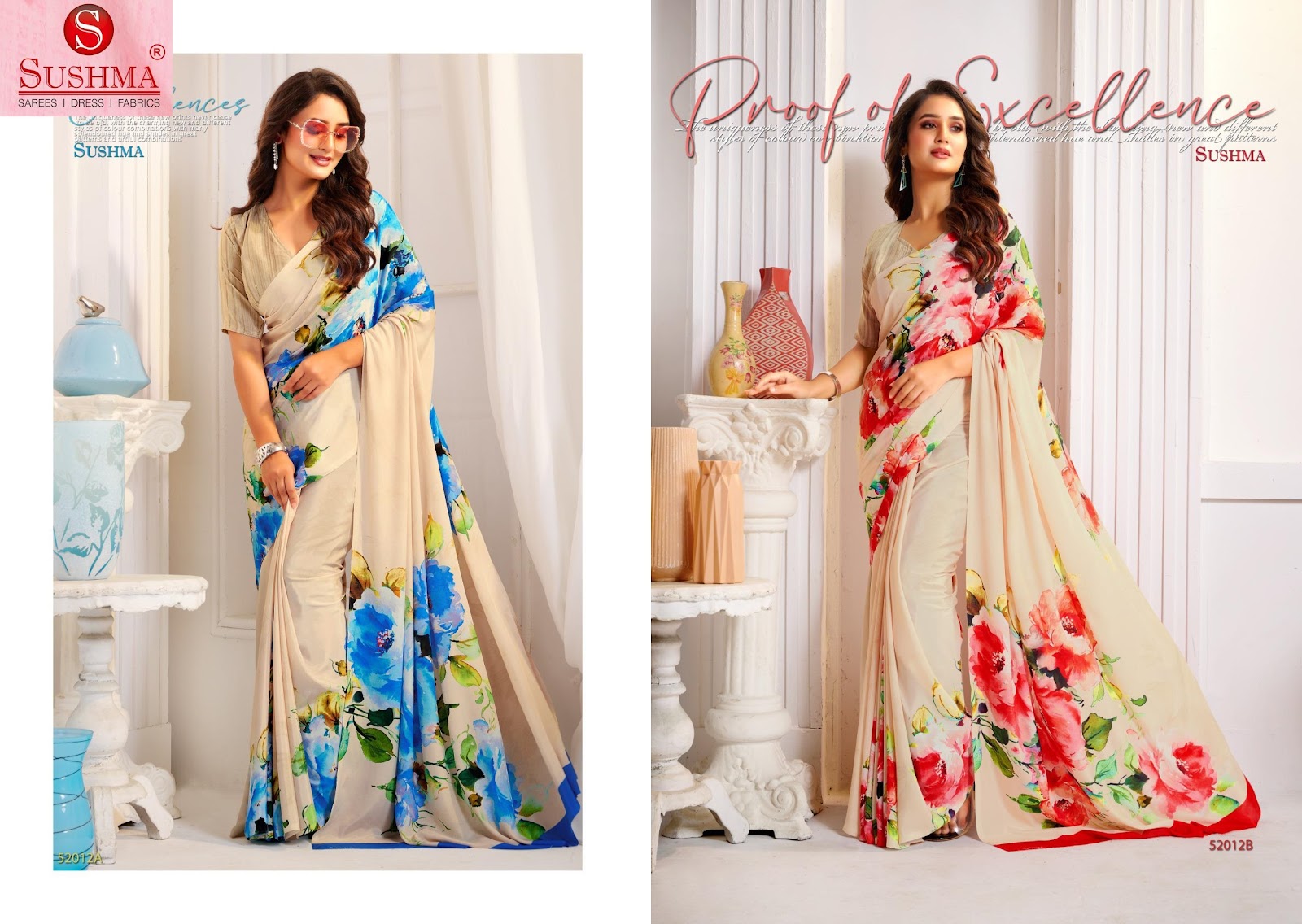 Attraction Sushma Crape Sarees Wholesale Price