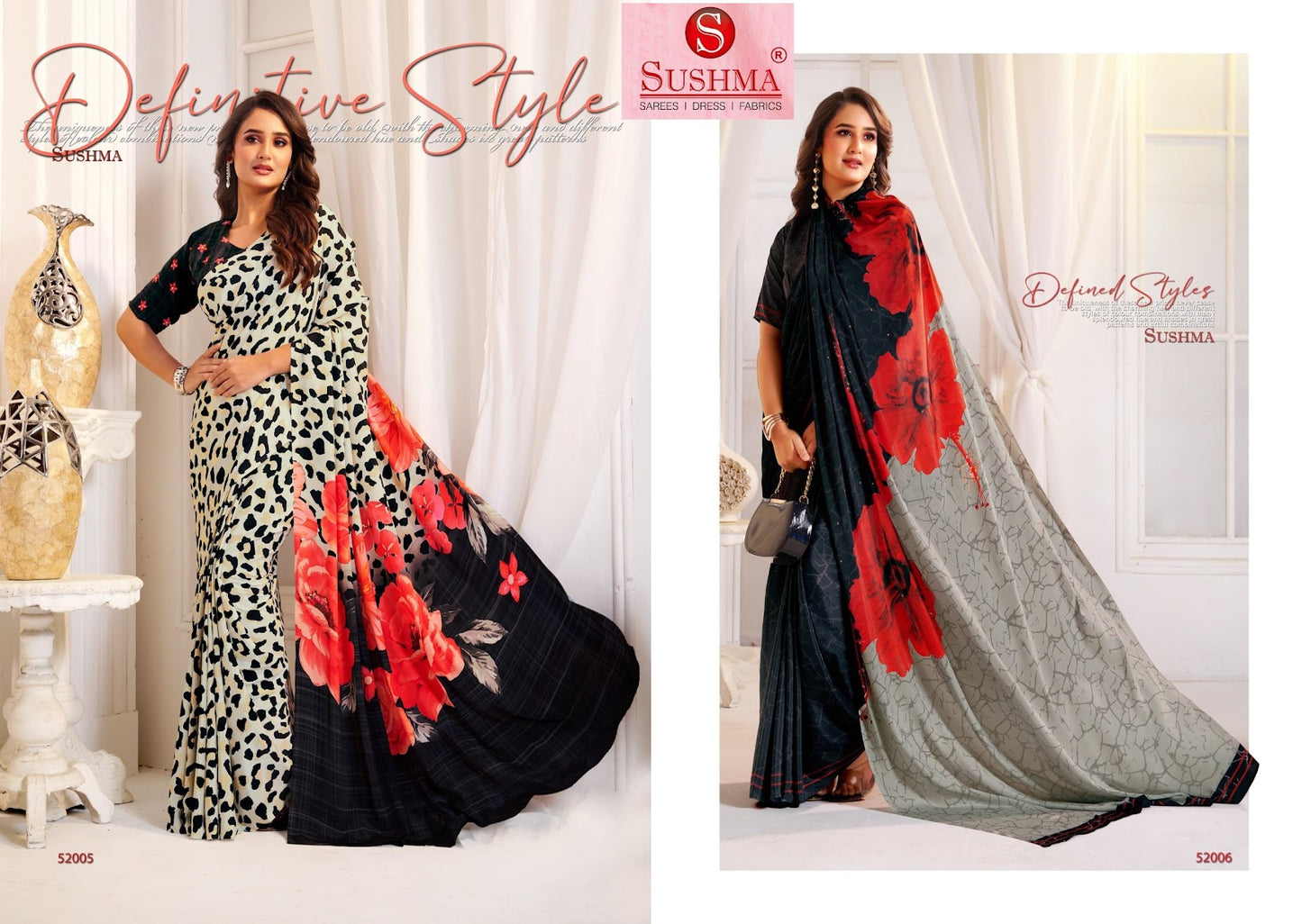 Attraction Sushma Crape Sarees Wholesale Price