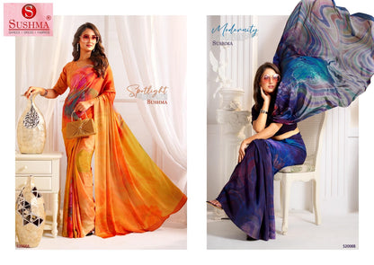 Attraction Sushma Crape Sarees Wholesale Price