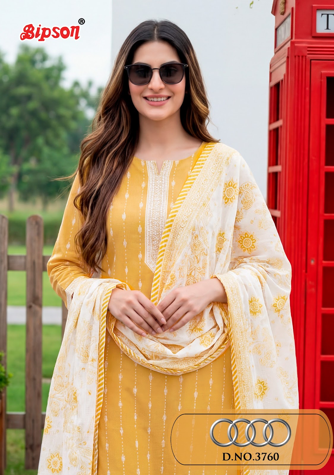Audi 3760 Bipson Prints Pure Cotton Pant Style Suits Supplier Gujarat