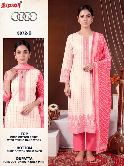 Audi 3872 Bipson Prints Cotton Pant Style Suits Supplier Gujarat