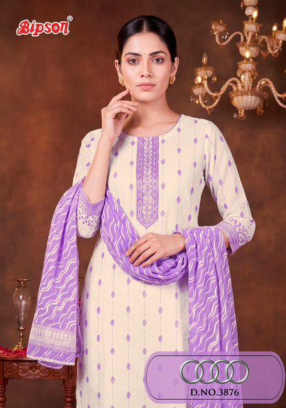 Audi 3876 Bipson Prints Cotton Pant Style Suits Wholesale Price