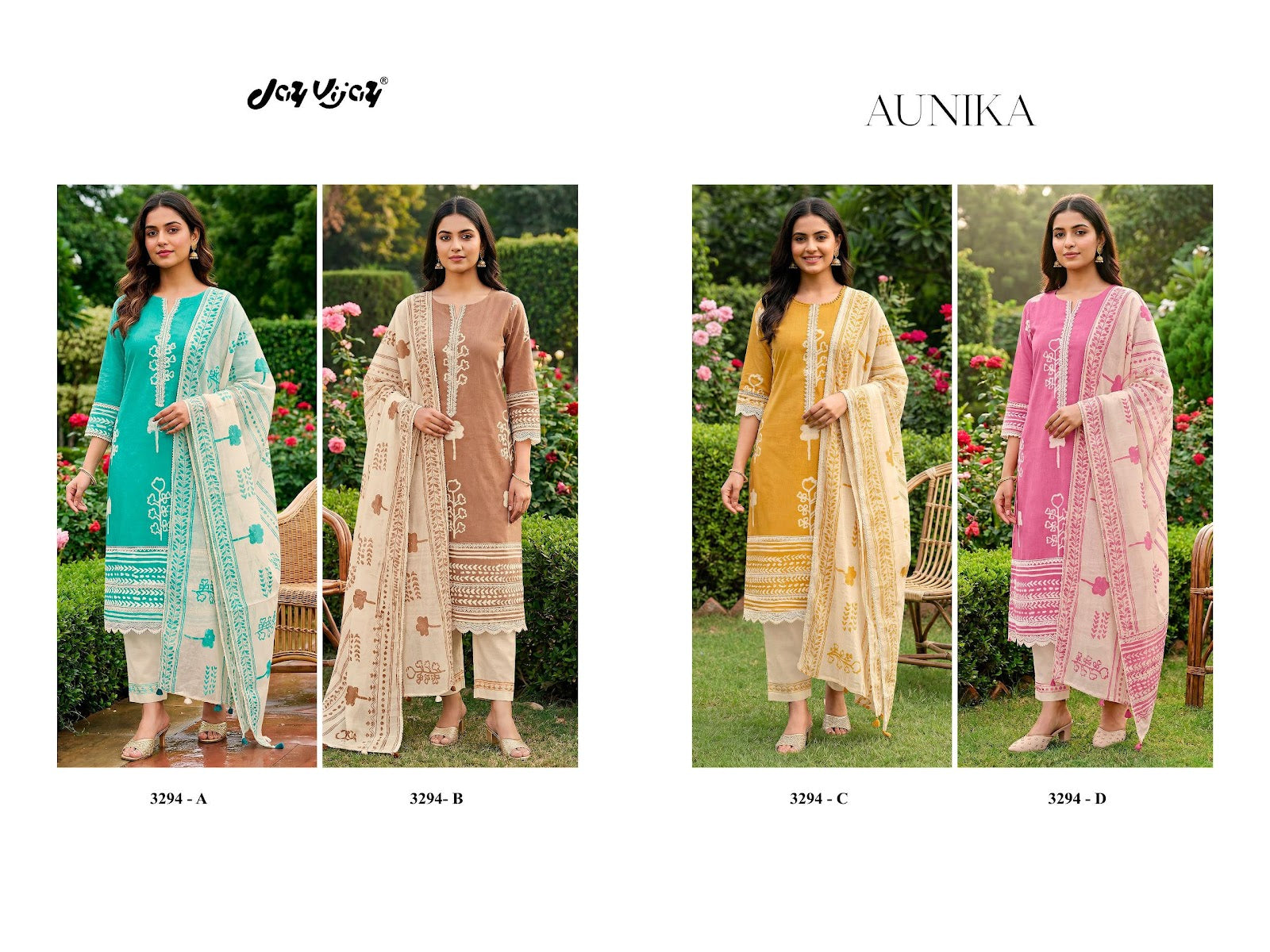 Aunika Jay Vijay Cotton Pant Style Suits Manufacturer