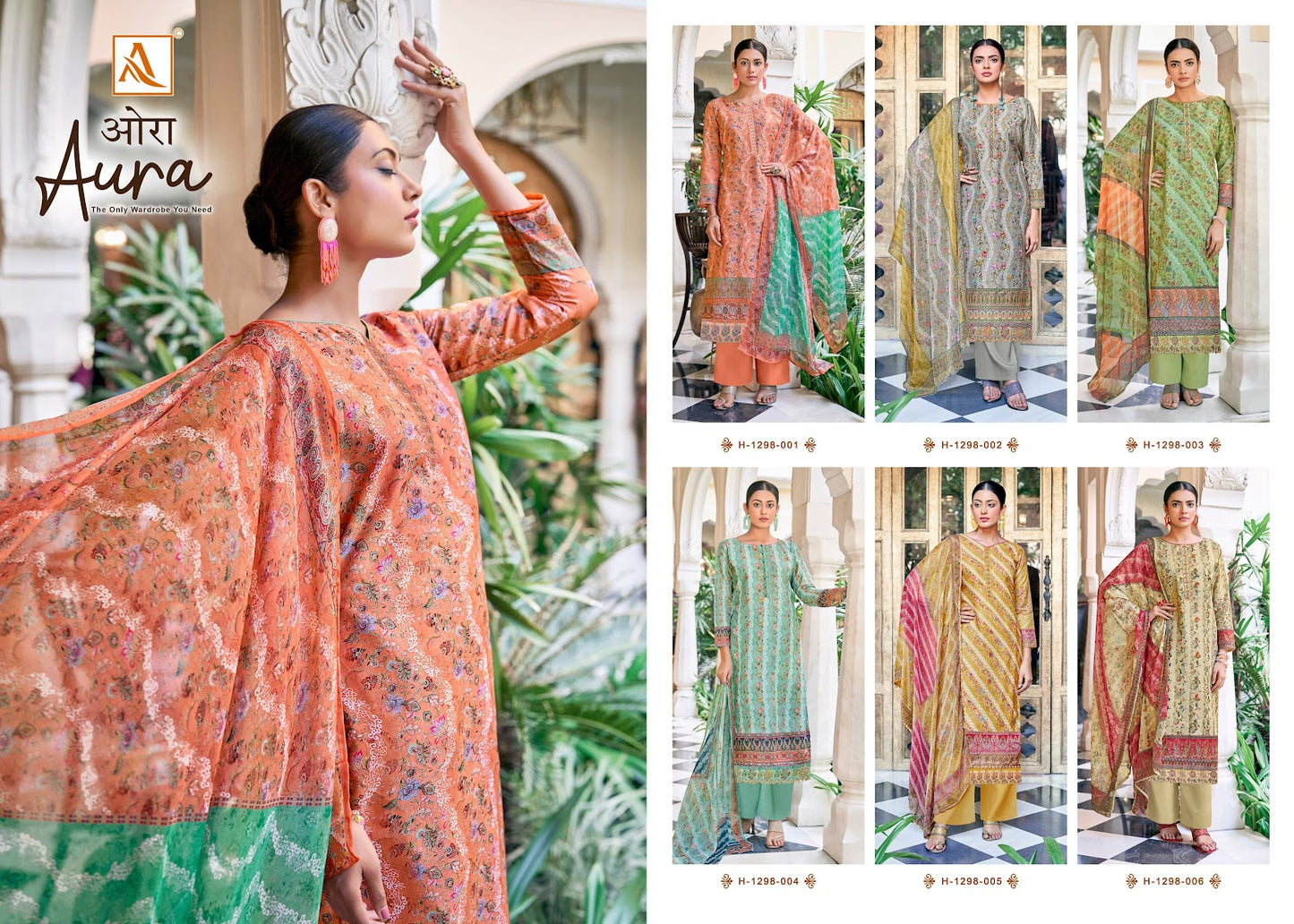 Aura Alok Muslin Pant Style Suits Exporter Gujarat