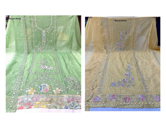 Aura Nayandeep Crunchy Salwar Suits Wholesale Price