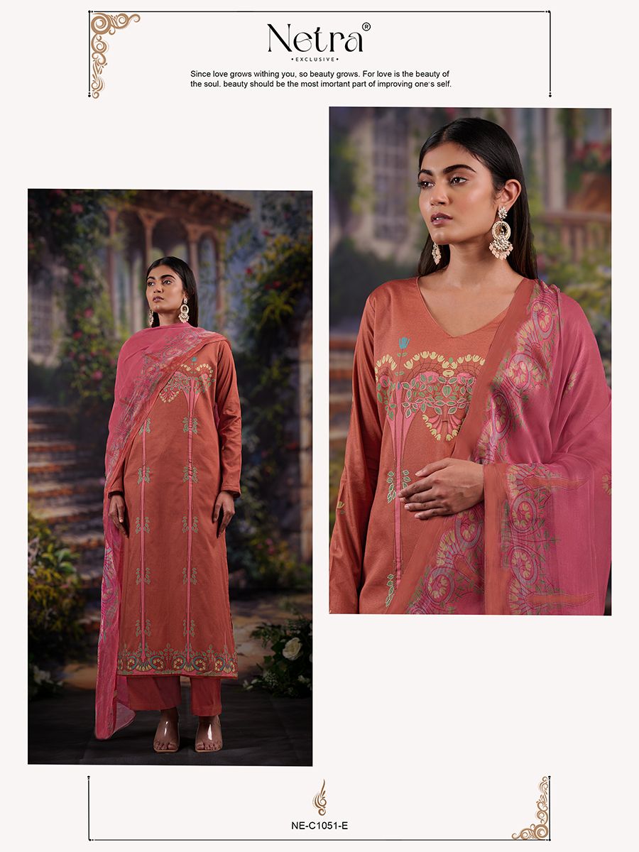 Aura Netra Premium Cotton Pant Style Suits Manufacturer