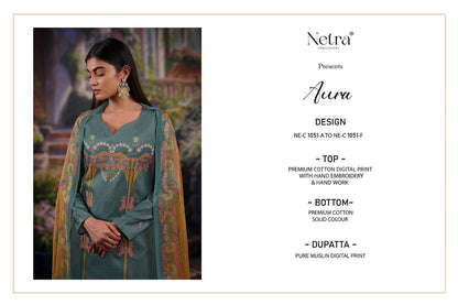 Aura Netra Premium Cotton Pant Style Suits Manufacturer