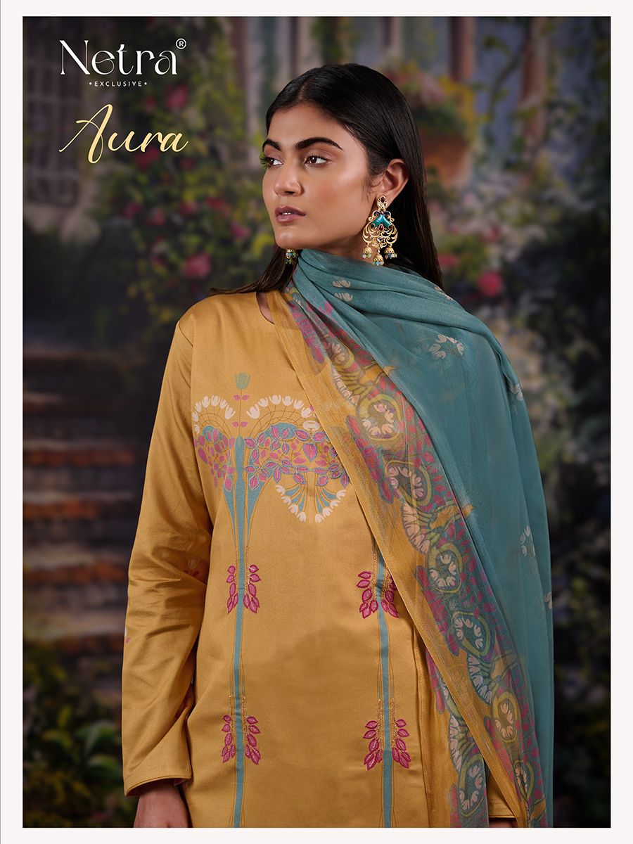 Aura Netra Premium Cotton Pant Style Suits Manufacturer