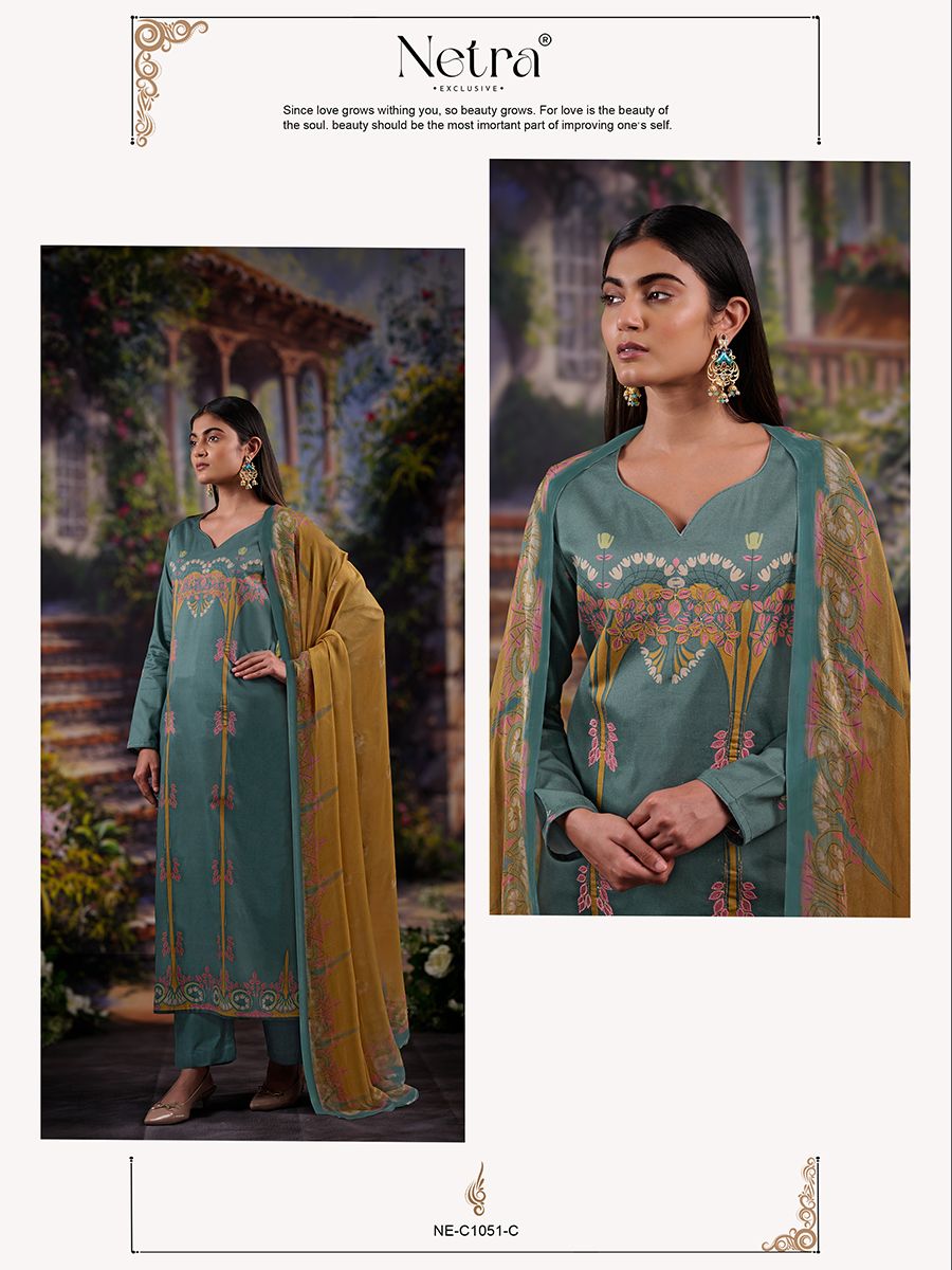 Aura Netra Premium Cotton Pant Style Suits Manufacturer
