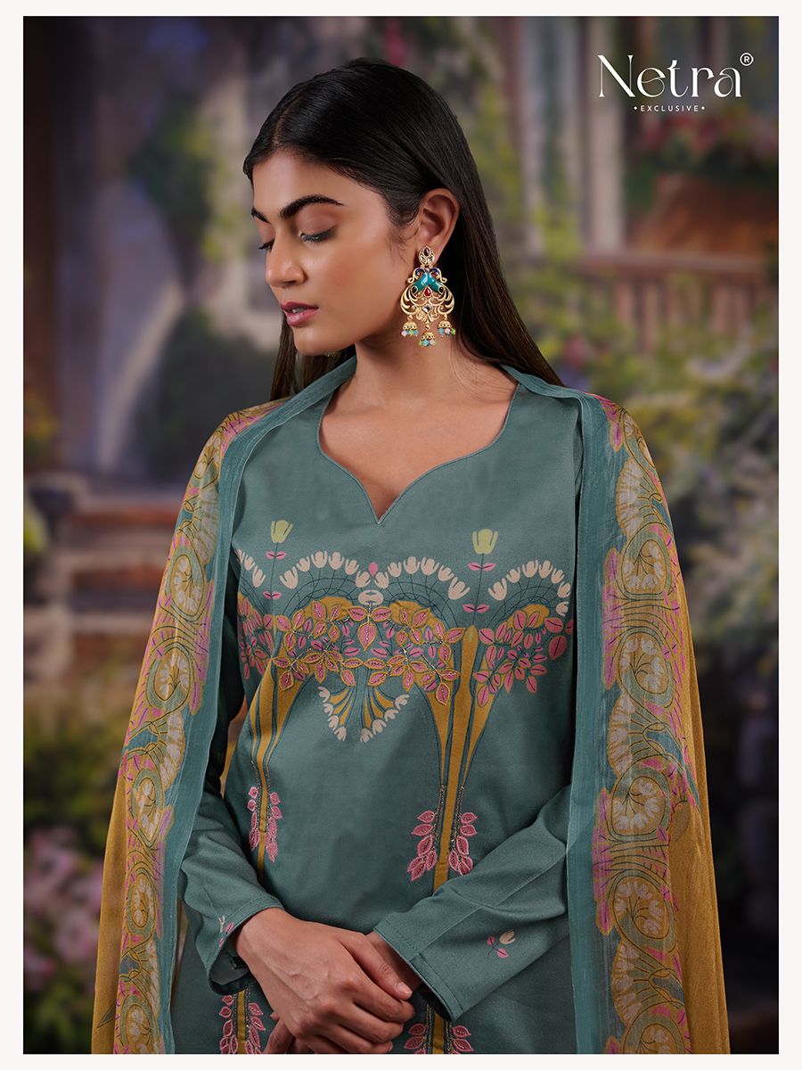 Aura Netra Premium Cotton Pant Style Suits Manufacturer