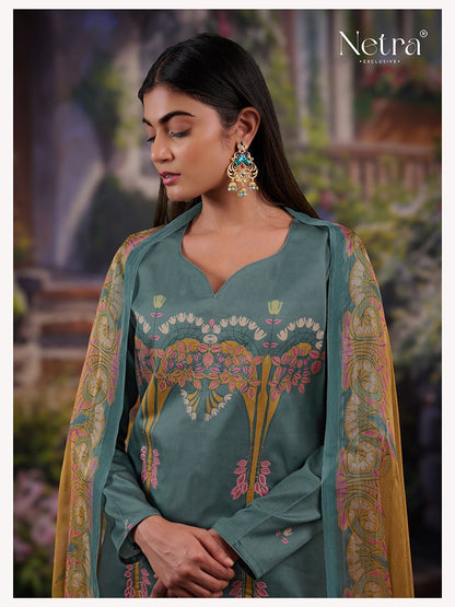 Aura Netra Premium Cotton Pant Style Suits Manufacturer