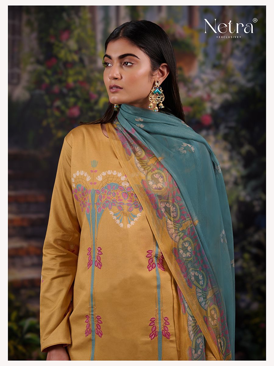 Aura Netra Premium Cotton Pant Style Suits Manufacturer