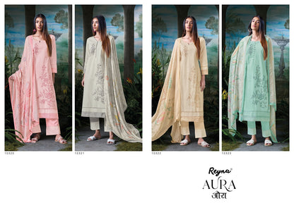 Aura Reyna Cotton Pant Style Suits Wholesaler Gujarat