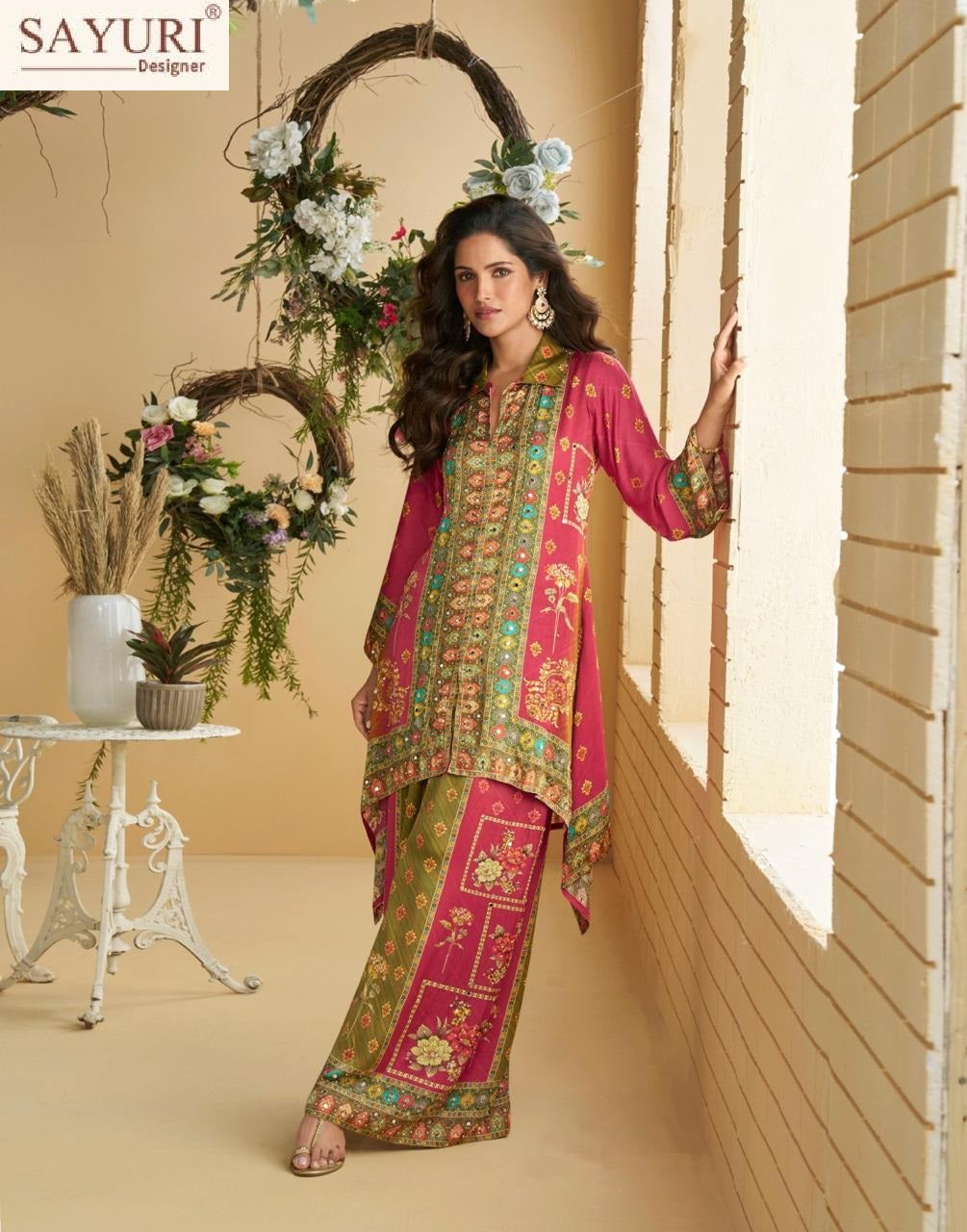 Aura Sayuri Crepe Silk Co Ord Set Manufacturer Gujarat