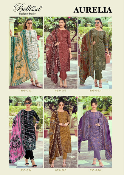 Aurelia Belliza Designer Studio Cotton Karachi Salwar Suits Manufacturer India