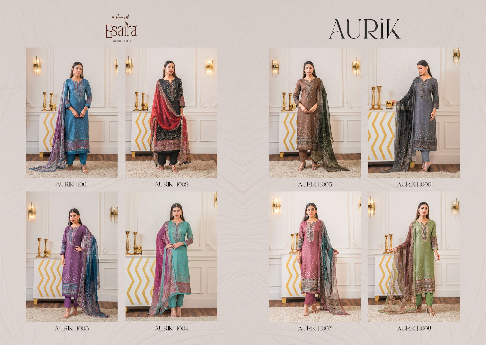 Aurik Esaira Pashmina Suits Manufacturer India