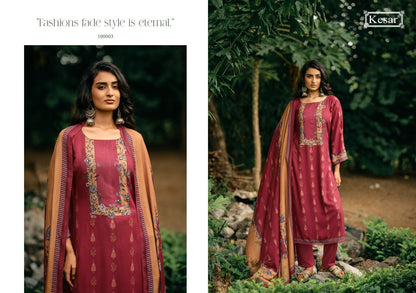Aurika Kesar Viscose Pashmina Suits Wholesale Price