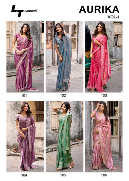 Aurika Lt Fabrics Silk Sarees Exporter