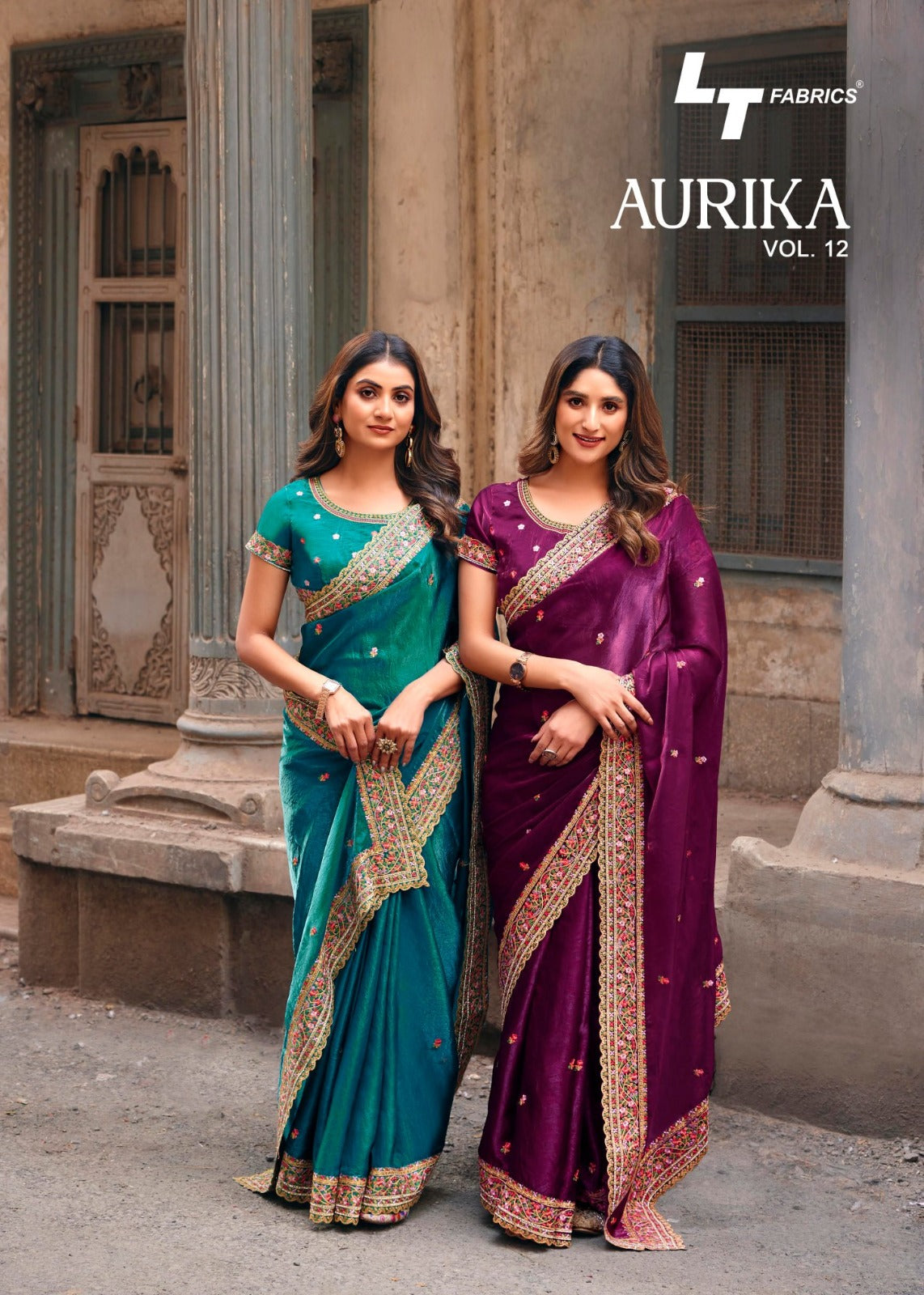 Aurika Vol 12 Lt Fabrics Silk Sarees Wholesaler