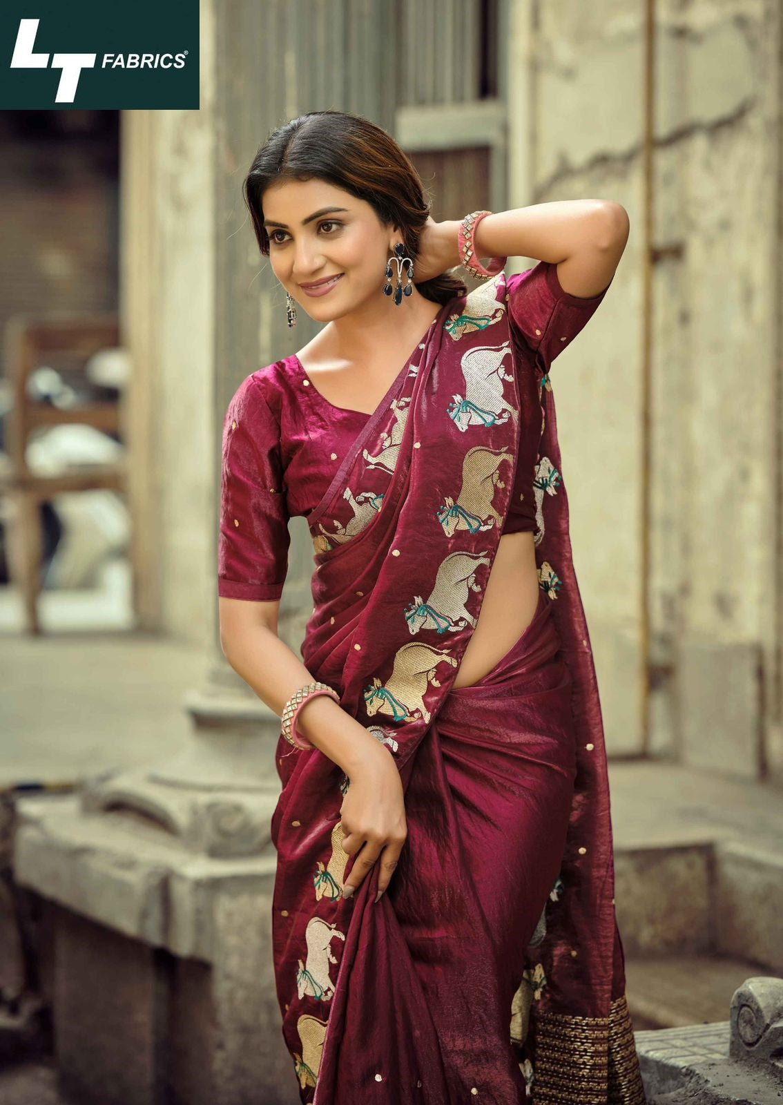 Aurika Vol 16 Lt Fabrics Silk Sarees Wholesaler Gujarat