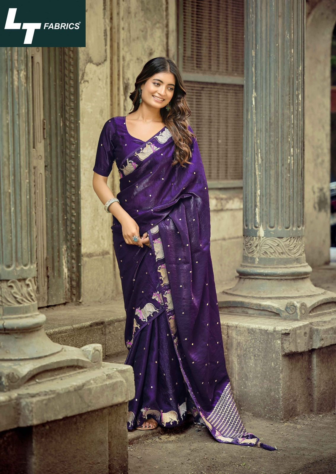 Aurika Vol 16 Lt Fabrics Silk Sarees Wholesaler Gujarat