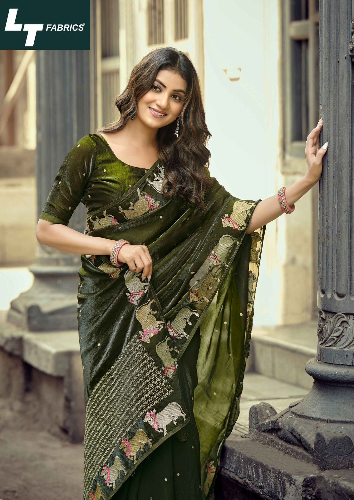Aurika Vol 16 Lt Fabrics Silk Sarees Wholesaler Gujarat