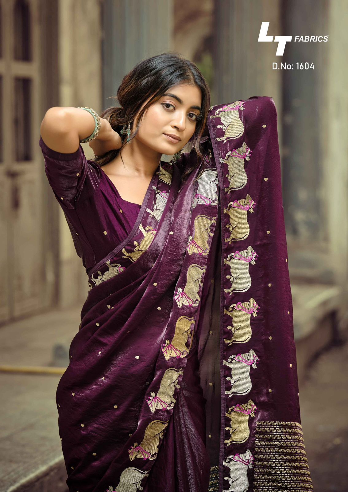 Aurika Vol 16 Lt Fabrics Silk Sarees Wholesaler Gujarat