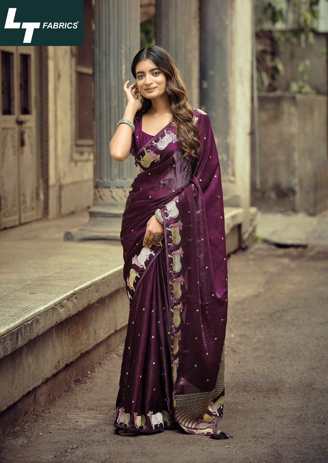 Aurika Vol 16 Lt Fabrics Silk Sarees Wholesaler Gujarat